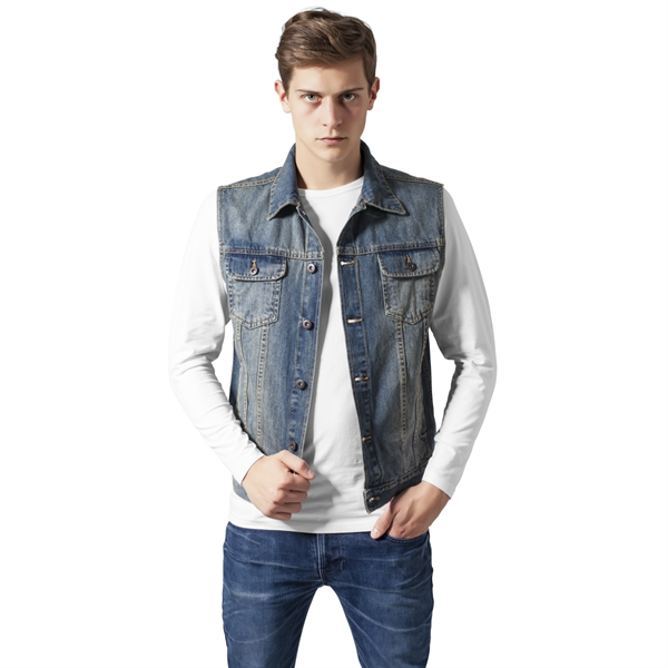 Urban Classics - Denim Vest, Jeansweste