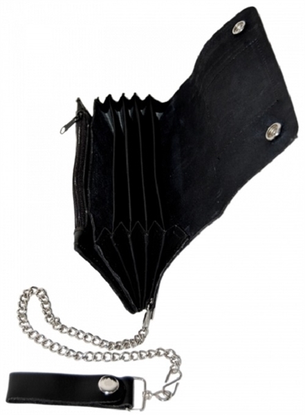 Ledergeldb�rse gro� mit G�rtelkette