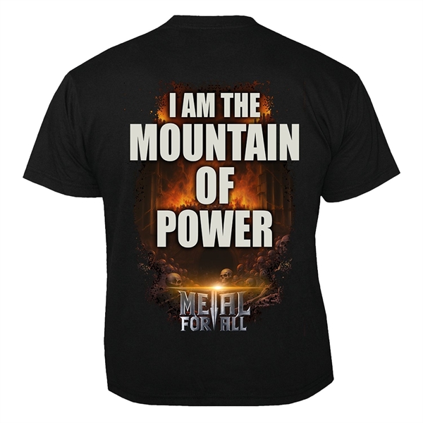 ALL FOR METAL - Mountain of power, T-Shirt