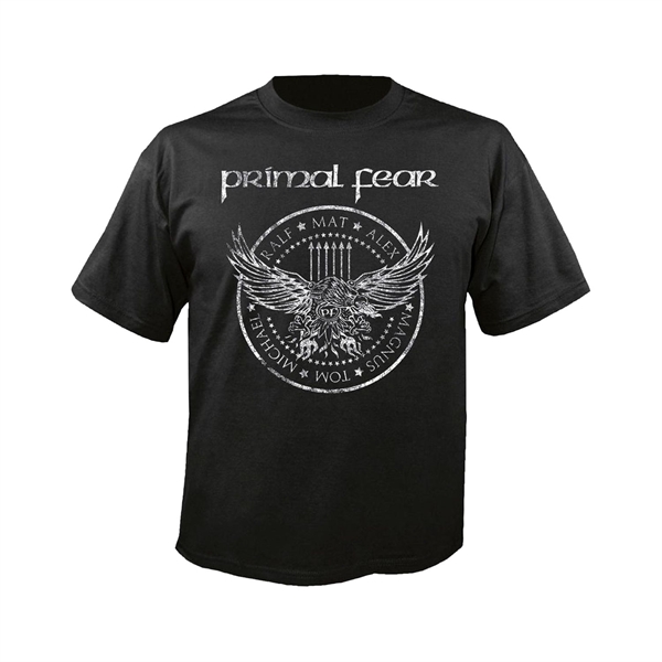 PRIMAL FEAR - Black & white eagle, T-Shirt