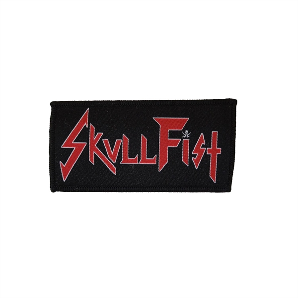 SKULL FIST - Red/White Logo, Patch