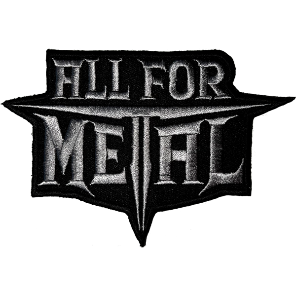 ALL FOR METAL - Logo Cut Out, Patch