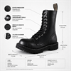 Steel - Full Black, 10-Loch Boots