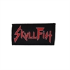 SKULL FIST - Red/White Logo, Patch