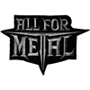 ALL FOR METAL - Logo Cut Out, Patch