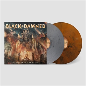 Black And Damned - Servants Of The Devil, Gatefold Double Vinyl (LP1 Grey Marble / LP2 Orange Marble) (LTD. 300)
