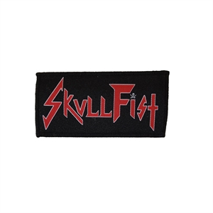 SKULL FIST - Red/White Logo, Patch